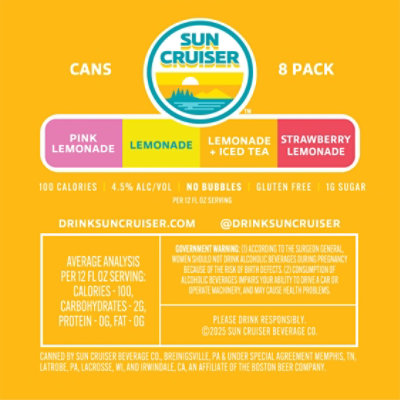Sun Cruiser Vodka Lemonade - 8-12 FZ - Image 7
