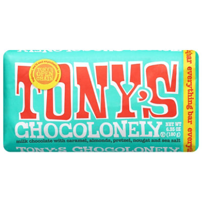 Tony's Chocolonely Everything Bar Candy - 6.35 Oz