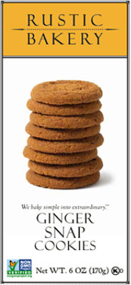 Rustic Bakery Ginger Snaps 6oz - 6 OZ - Image 1