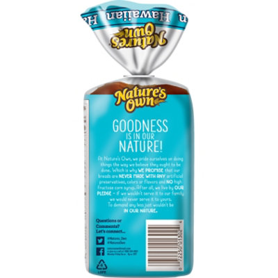 Natures Own Hawaiian Small Bread Loaf - 12 OZ - Image 7