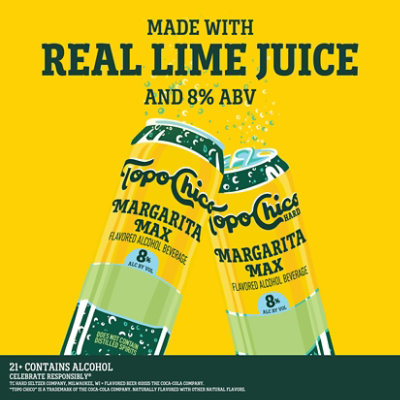 Topo Chico Hard Margarita Max 8% ABV Can - 24 Fl. Oz - Image 5