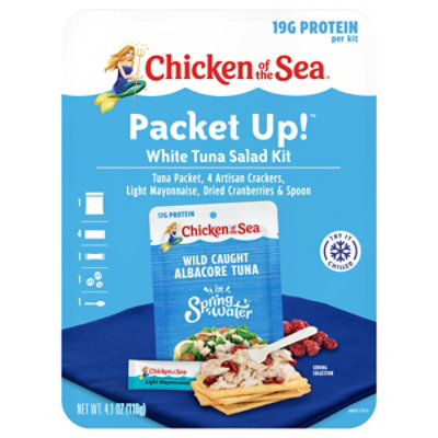 Chicken Of The Sea Packet Up White Tuna Packet & Crackers Kit 4.1 Oz - 4.1 OZ - Image 1