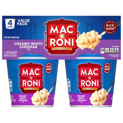 Mac A Roni Creamy White Cheddar 8.25 Oz 4 Count - 4-2.06 OZ - Image 1