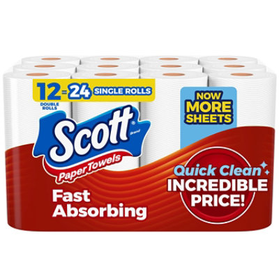 Scott Paper Towels 108 Sheets Per Roll - 12 Count - Image 1