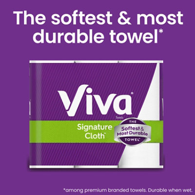 Viva Signature Cloth Paper Towels 129 Sheets Per Roll - 6 Count - Image 2