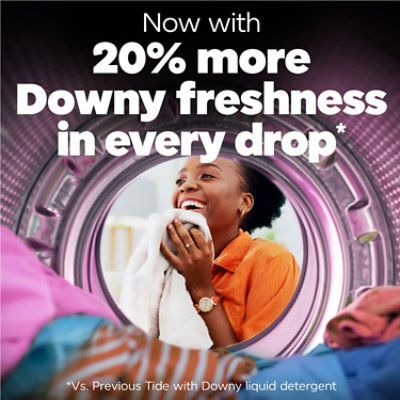 Tide He Liquid Laundry Detergent With Downy, April Fresh - 92 Oz. - 92 FZ - Image 4