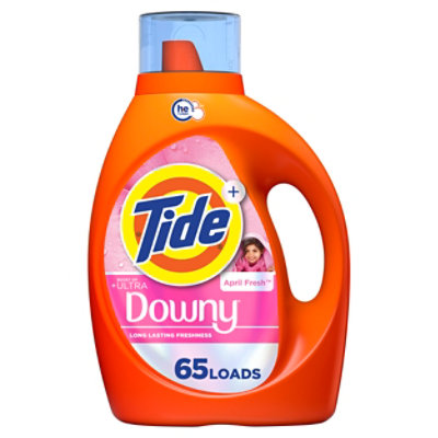 Tide He Liquid Laundry Detergent With Downy, April Fresh - 92 Oz. - 92 FZ - Image 1