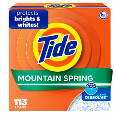 Tide Powder Laundry Detergent, Mountain Spring - 129 Oz - Image 1