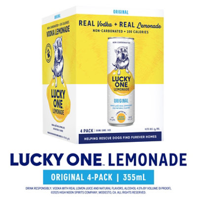 Lucky One Lemonade Original 4pk - 4-355 ML - Image 2
