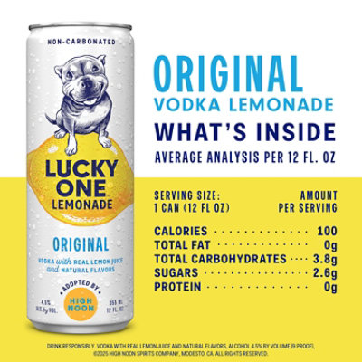 Lucky One Lemonade Original 4pk - 4-355 ML - Image 5