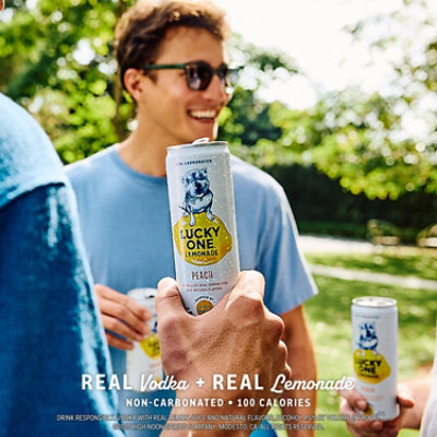 Lucky One Lemonade Peach 4pk - 4-355 ML - Image 4