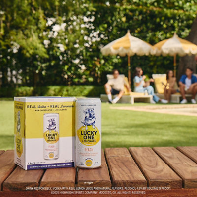 Lucky One Lemonade Peach 4pk - 4-355 ML - Image 3