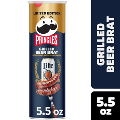 Pringles Beer Brats Crisps Chips - 5.5 Oz