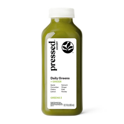 Pressed Juicery Daily Greens With Ginger 15.2fz - 15.2 FZ - Image 1