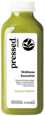 Pressed Juicery Wellness Smoothie Avocado Greens 15.2fz - 15.2 FZ - Image 1