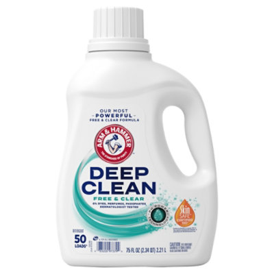 Arm & Hammer Deep Clean Liquid Laundry Detergent Free & Clear - 75 Fl. Oz. - 75 FZ - Image 2