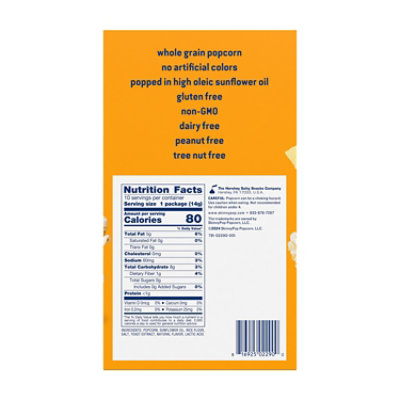 Skinnypop Dairy Free White Cheddar Multipack 10ct - 5 OZ - Image 5