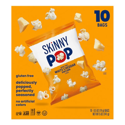 Skinnypop Dairy Free White Cheddar Multipack 10ct - 5 OZ - Image 3