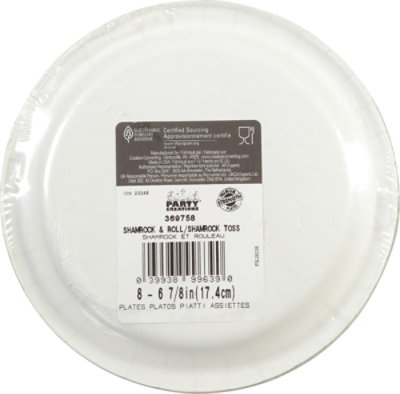 Shamrock Roll 7 In Plate - 8 CT - Image 4