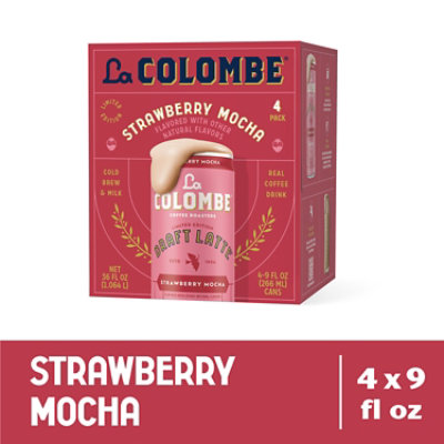 La Colombe Draft Latte Strawberry Mocha 4-9fz - 4-9 FZ - Image 1