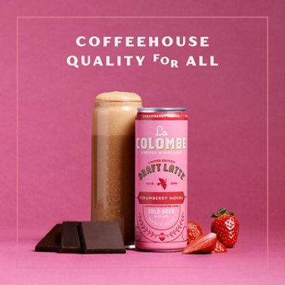 La Colombe Draft Latte Strawberry Mocha 4-9fz - 4-9 FZ - Image 2