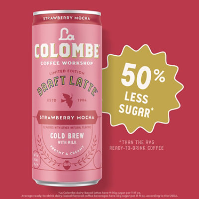 La Colombe Draft Latte Strawberry Mocha 4-9fz - 4-9 FZ - Image 5