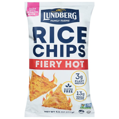 Lundberg Rice Chips Fiery Hot 5.5oz - 5.5 OZ - Image 3