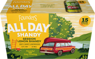 Founders All Day Lemon Shandy - 15-12 Fl. Oz. - Image 2