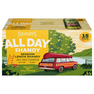 Founders All Day Lemon Shandy - 15-12 Fl. Oz. - Image 1