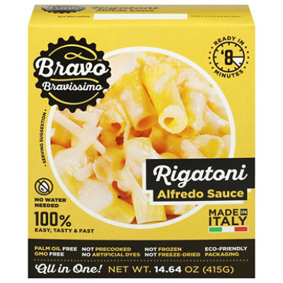 Bravo Pastiamoci Alfredo Sauce Rigatoni - 14.64 OZ - Image 1
