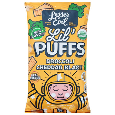 Lesser Evil Puffs Kids Broccoli Cheddar Blast - 2.5 OZ - Image 2