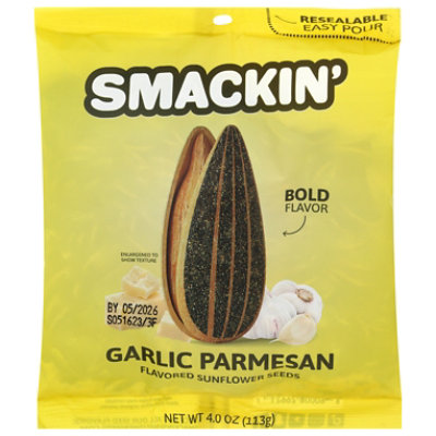 Smackin Sunflower Seeds Garlic Parmesan 4oz - 4 OZ - Image 1