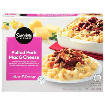 Signature Select Pulled Pork & Mac N Cheese 32 Oz - 32 OZ