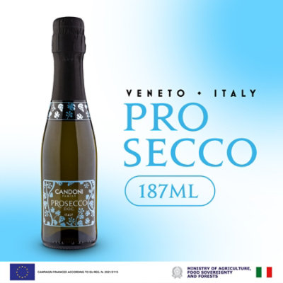 Candoni Prosecco  Wine - 187 Ml - Image 1