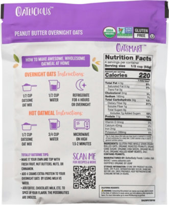 Oatsome Oats On Pbfit Pnut Bttr - 7.8 OZ - Image 5