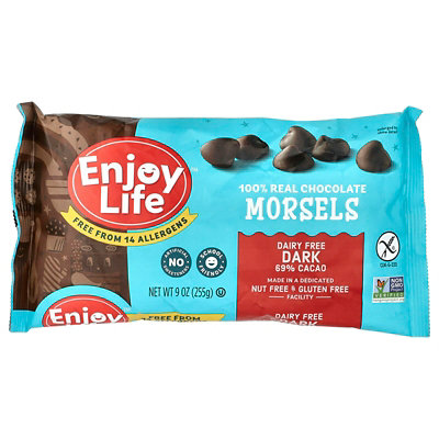 Enjoy Life Foods Morsels, Dark Chocolate, 69 Cacao, 9 oz (255 g) - Image 1