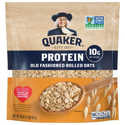 Quaker Old Fashion Oats Protein 16 Oz - 16 OZ - Image 1
