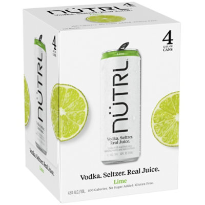 Nutrl Lime 4pk Cans - 4-12 FZ - Image 2