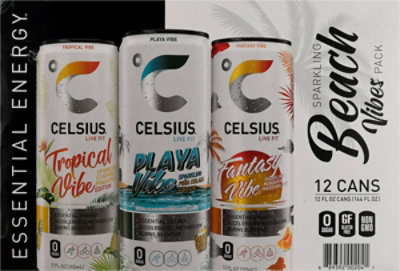 Celsius Beach Vibe Variety Pack 12-12fz - 12-12 FZ - Image 5