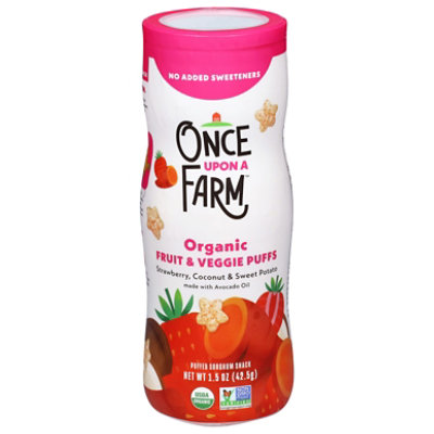 Once Upon A Farm Puffs - Strwby, Swpt & Ccnt - 1.5 OZ - Image 1