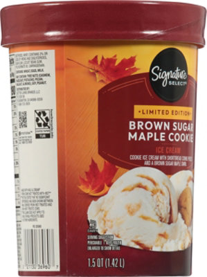 Signature Select Ice Cream Brown Sugar Maple Cookie 1.5 Qt - 1.5 QT - Image 5