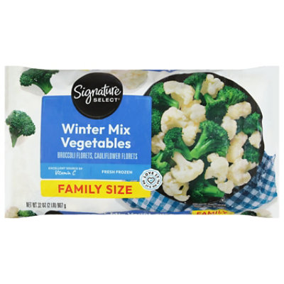 Signature Select Broccoli & Cauliflower Family Size 32 Oz - 32 OZ - Image 1