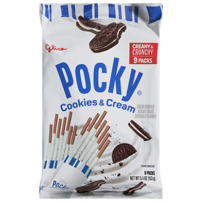 Glico Pocky Cookie & Cream 9pkmily Pack - 5.4 OZ - Image 1