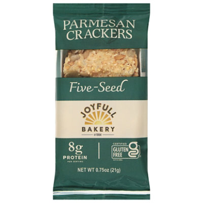Joyfull Bakery Single Serve Seeded Parmesan Crackers - .75 OZ - Image 1