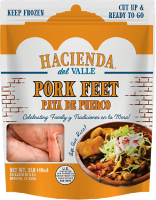 Hacienda Cut Pork Feet - 48 OZ - Image 1