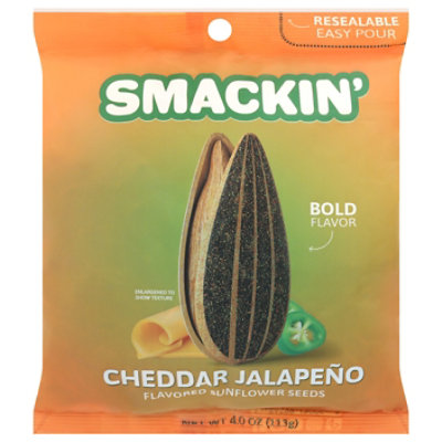 Smackin Sunflower Seeds Cheddar Jalapeno 4oz - 4 OZ - Image 2