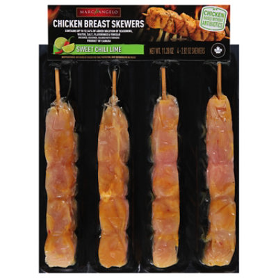 Marcangelo Chicken Skewer Sweet Chili Lime 11.28 Oz - 11.28OZ - Image 1
