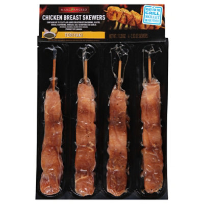 Marcangelo Chicken Breast Skewers Teriyaki 11.28 Oz - 11.280Z