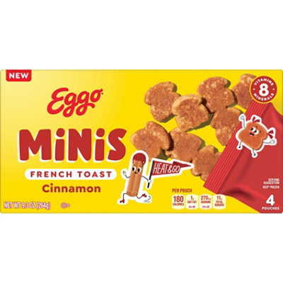 Kellogg's Eggo French Toast Cinnamon , 4 Pouches, 9.3oz - 9.3 OZ - Image 7