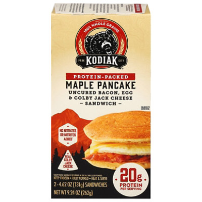 Kodiak Breakfast Sandwich Bacon & Colby Cheese - 9.24 OZ - Image 1
